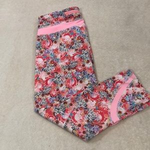 Lululemon orange flowers